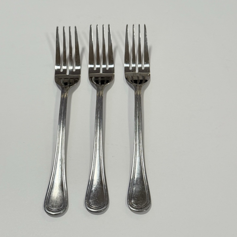 Pfaltzgraff Flatware ** Discontinued Radiants Pattern **Set Of 3 Dinner Forks